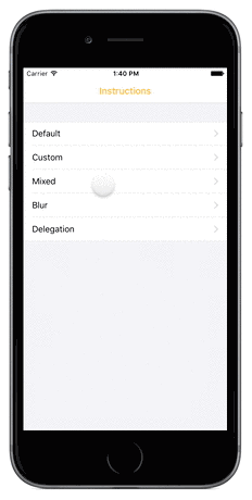 Creating a customized iOS app walkthrough