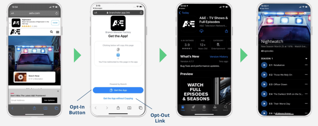 NativeLink user experience flow across Private Relay